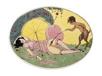 Satyr and Nymph, Illustration from the Pleasures of Eros, 1917-Gerda Marie Frederike Wegener-Giclee Print