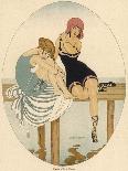 Elegante et Pierrot-Gerda Wegener-Stretched Canvas