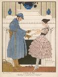 Fur-Trimmed Dress 1916-Gerda Wegener-Art Print