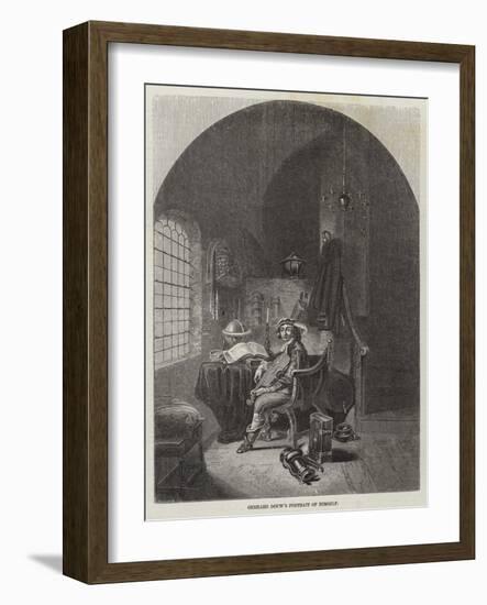 Gerhard Douw's Portrait of Himself-John Wykeham Archer-Framed Giclee Print