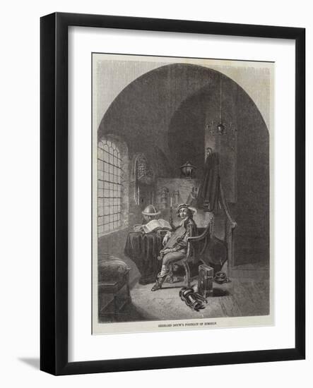 Gerhard Douw's Portrait of Himself-John Wykeham Archer-Framed Giclee Print