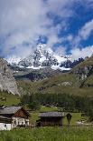 Motorcyclists, Corvara, the Sassongher, Behind the Dolomites, South Tyrol, Italy, Europe-Gerhard Wild-Photographic Print