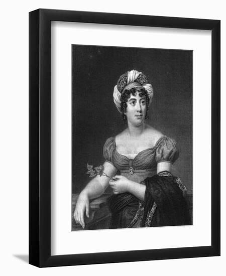 Germaine De Stael, French Writer, Novelist and Political Propagandist-E Scriven-Framed Giclee Print