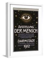 German Advertisement for a 'Hygiene Exhibition' in Darmstadt, Printed by C.C. Meinhold Und S…-Franz von Stuck-Framed Giclee Print