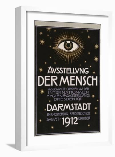 German Advertisement for a 'Hygiene Exhibition' in Darmstadt, Printed by C.C. Meinhold Und S…-Franz von Stuck-Framed Giclee Print