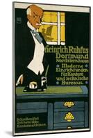 German Advertisement for an Office Furniture Handler in Dortmund, Printed by Hollerbaum and…-Hans Rudi Erdt-Mounted Giclee Print