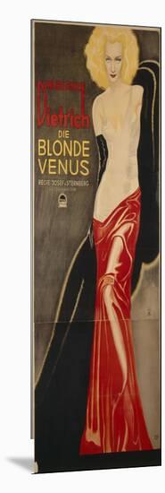 German Advertisement for the Film 'Blonde Venus'-null-Mounted Giclee Print