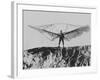 German Aeronautical Engineer Otto Lillenthal with One of His Pioneering Glider Aircrafts-null-Framed Premium Photographic Print