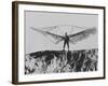 German Aeronautical Engineer Otto Lillenthal with One of His Pioneering Glider Aircrafts-null-Framed Premium Photographic Print