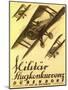 German Air Show Poster with Biplanes-null-Mounted Art Print