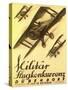 German Air Show Poster with Biplanes-null-Stretched Canvas