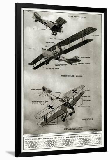 German Aircraft 1918-Geoffrey Watson-Framed Art Print