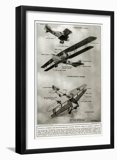 German Aircraft 1918-Geoffrey Watson-Framed Art Print