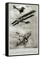 German Aircraft 1918-Geoffrey Watson-Framed Stretched Canvas