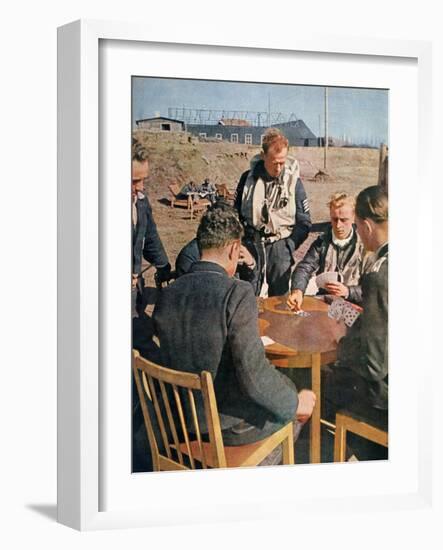 German Airmen Off Duty, France, 1943-null-Framed Giclee Print