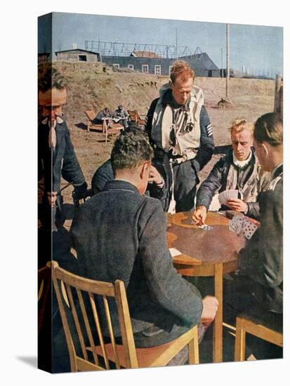 German Airmen Off Duty, France, 1943-null-Stretched Canvas