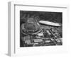 German Airship 'Graf Zeppelin' Flying over Wembley During the Fa Cup Final, London, 1930-null-Framed Giclee Print