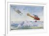 German "Albatros" is Pursued by Two British Aircraft-Roderic Hill-Framed Art Print