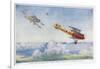 German "Albatros" is Pursued by Two British Aircraft-Roderic Hill-Framed Art Print
