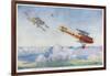 German "Albatros" is Pursued by Two British Aircraft-Roderic Hill-Framed Art Print