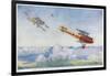 German "Albatros" is Pursued by Two British Aircraft-Roderic Hill-Framed Art Print