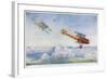 German "Albatros" is Pursued by Two British Aircraft-Roderic Hill-Framed Art Print