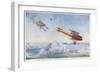 German "Albatros" is Pursued by Two British Aircraft-Roderic Hill-Framed Art Print