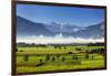 German Alpine Foothills with Karwendel Mountains Near Penzberg-Ralf Gerard-Framed Photographic Print