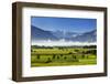 German Alpine Foothills with Karwendel Mountains Near Penzberg-Ralf Gerard-Framed Photographic Print