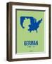 German America Poster 1-NaxArt-Framed Art Print