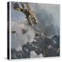 German and Allied Aeroplanes in a Dog-Fight Over the Western Front-Zeno Diemer-Stretched Canvas