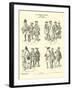 German and Austrian Military Uniforms, 18th Century-null-Framed Giclee Print