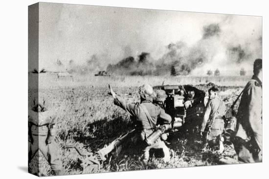 German Anti-Tank Gun (Probably 50Mm or 75Mm) in Russia-null-Stretched Canvas