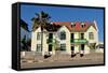 German Architecture in Swakopmund, Namibia-Grobler du Preez-Framed Stretched Canvas