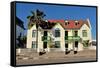 German Architecture in Swakopmund, Namibia-Grobler du Preez-Framed Stretched Canvas