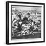 German Armin Harry During Men's 100 Meter Dash Event in Olympics-George Silk-Framed Premium Photographic Print