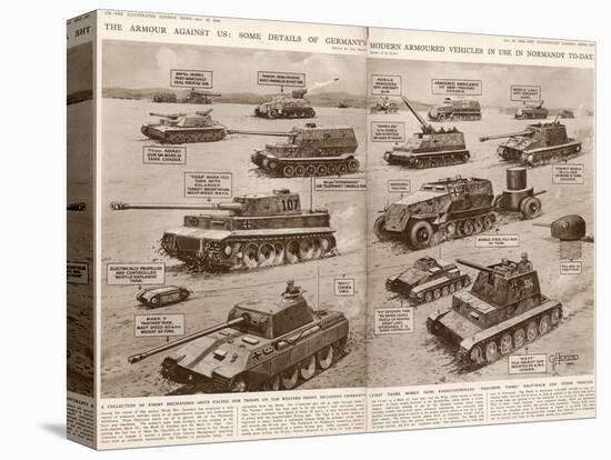 German Armoured Vehicles; Second World War, 1944-null-Stretched Canvas