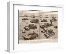 German Armoured Vehicles; Second World War, 1944-null-Framed Photographic Print