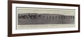 German Army Manoeuvres, the Cyclists Marching Past the Kaiser at Strassburg-null-Framed Giclee Print