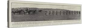 German Army Manoeuvres, the Cyclists Marching Past the Kaiser at Strassburg-null-Stretched Canvas