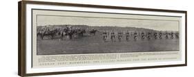 German Army Manoeuvres, the Cyclists Marching Past the Kaiser at Strassburg-null-Framed Premium Giclee Print