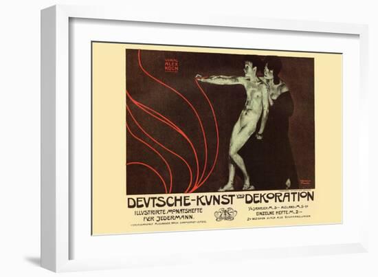 German Art Decoration Magazine by Subscription-Alphonse Mucha-Framed Art Print