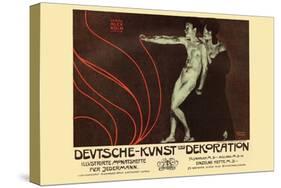 German Art Decoration Magazine by Subscription-Alphonse Mucha-Stretched Canvas