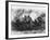 German Artillery Firing in Champagne, France During World War I-Robert Hunt-Framed Photographic Print