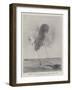 German Artillery Practising at a Kite Balloon with the New Quick-Firing Gun-null-Framed Giclee Print