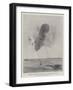 German Artillery Practising at a Kite Balloon with the New Quick-Firing Gun-null-Framed Giclee Print