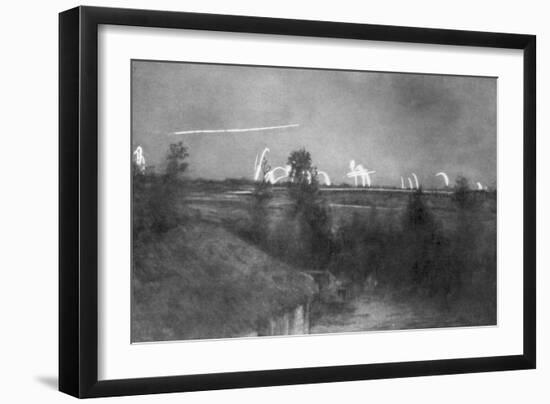 German Artillery, the Champagne Front, France, World War I, 1915-null-Framed Giclee Print