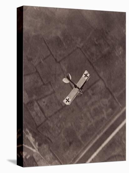 German Aviatik Plane Photographed in Mid-Air by a Belgian Reconnaisance Aircraft Over Holland-null-Stretched Canvas