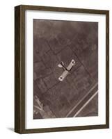 German Aviatik Plane Photographed in Mid-Air by a Belgian Reconnaisance Aircraft Over Holland-null-Framed Photographic Print