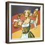 German Barmaid-Harry Briggs-Framed Premium Giclee Print